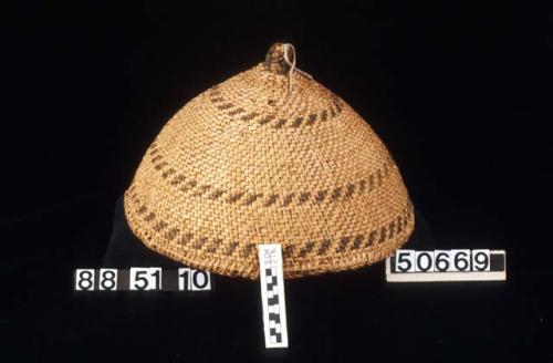 Woman's basket hat.