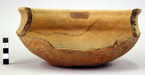 Bowl- red ware; no decoration