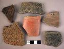 6 potsherds