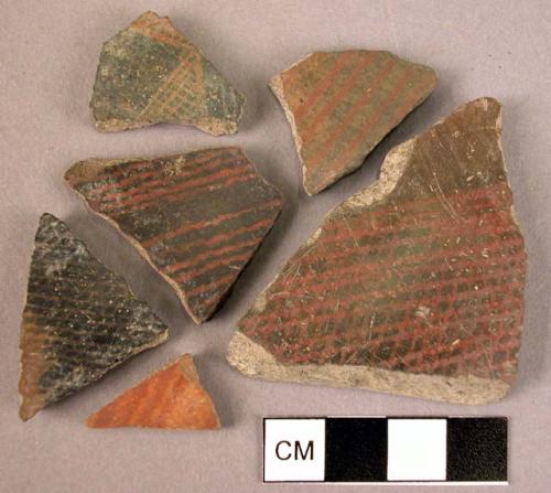 10 painted sherds