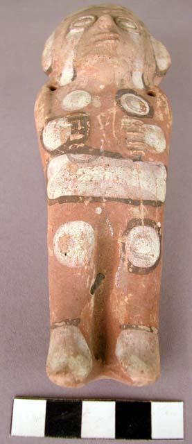 Ceramic figurine, human effigy, polychrome