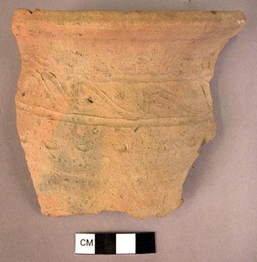 2 rim potsherds - Slavic sherds with wave pattern