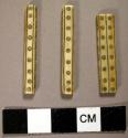 Ivory bars for beaded pendant, ear ornament or labret
