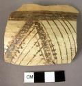 One polychrome body sherd