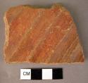 3 potsherds; potsherd with handle