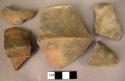 14 fragments of carinated bowl of plain ware (loins)