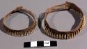 Man's monkey teeth bracelets