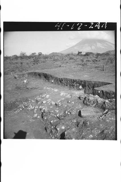 North trench refuse pit from the southeast