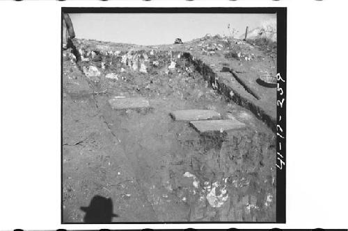 Penetration trench at Mound 1