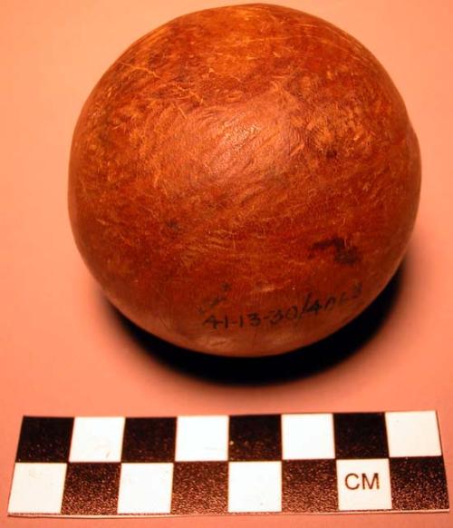 Wooden hockey ball