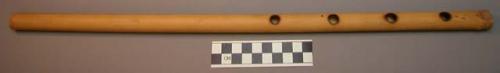 Bamboo flute with 4 holes. Ntera