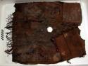 Hunter's tunic; brown, painted pattern, charms