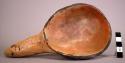 Pottery ladle - black decoration