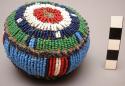 Beaded ball - buffalo skin foundation