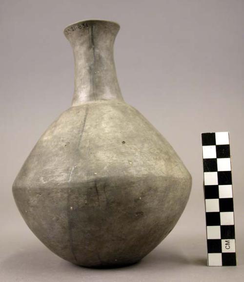 Pottery bottle - gray ware