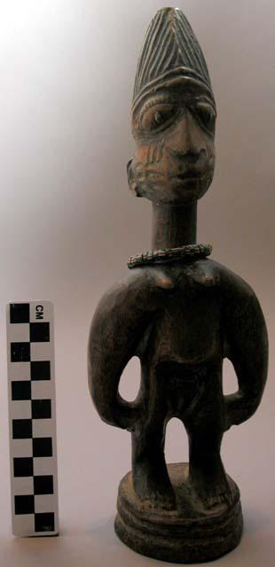 Carved wooden figure (Twin figure)