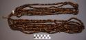 Mohammedan beads - seven strands of wooden beads tied together