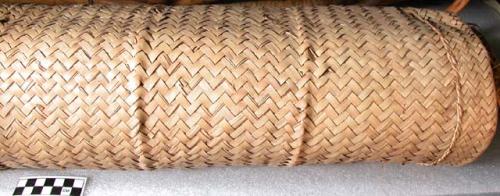 Large palmetto mat made by the tonga fisher tribe