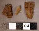 Fragments of pottery pipe