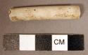 Piece of white kaolin clay pipe stem