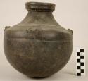 Murillo black pottery jar