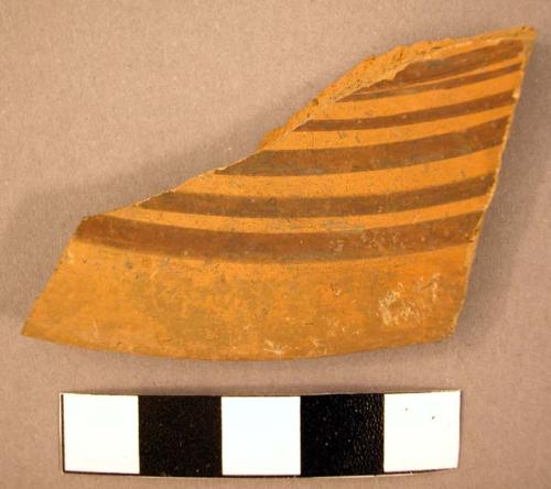 1 of 3 Aztec ware rim potsherds