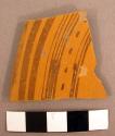 Embossed rim potsherd