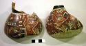 131 sherds of restorable vessel: Chancay White/ Red -- white zone fine ware