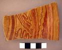 Coyotlatelco type rim potsherds-painted in