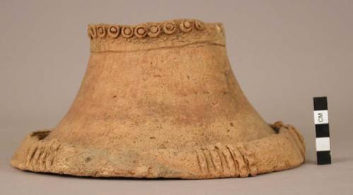 Fragmentary pottery vessel- restored