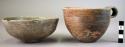 3 pottery vessels