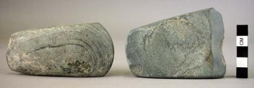 2 stone axes 10.5 cm