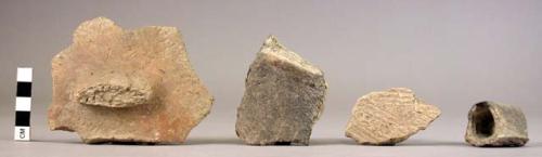 Fragments of pottery storage jars