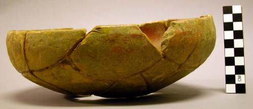 Restorable pottery bowl - Belize Red: Belize variety