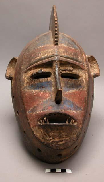 Carved wooden mask