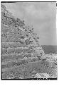 West coping of second story stairs at Monjas.