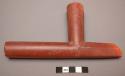 Catlinite pipe, portion (bowl)